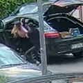 Objavljen snimak na kom se vidi kako Slobinu ženu bivši muž izvlači iz kola i baca na asfalt