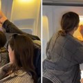 Cirkus u avionu: Bahati putnik podigao je noge na njeno sedište, pa je rešila da ga nauči pameti