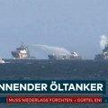 Gori nemački tanker na Baltičkom moru: Brod prevozio nekoliko stotina tona nafte, putnici hitno evakuisani (foto)