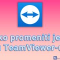 Kako promeniti jezik u TeamViewer-u