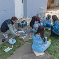 Gorjana Ballani, Interakt klub i deca oslikali i ulepšali zid zrenjaninske Sigurne kuće Zrenjanin - Sigurna kuća
