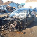 Užas kod Aleksandrovca, poginuo mladić (24) u strašnoj nesreći! Jezive scene - auto potpuno uništen, prednji deo otkinut…