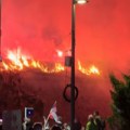 Požar na Niškoj tvrđavi posle bakljade pristalica SNS