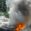 Vatra guta vozilo u Beogradu: Pogledajte jeziv prizor sa lica mesta
