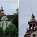 Nakrivio se vrh kupole Gradske kuće u Zrenjaninu