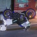 Neobičan prizor nakon nezgode kod Trstenika Motor ostao da stoji "naglavačke" (foto)