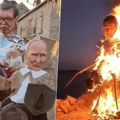 Skandal u Hrvatskoj: Na karnevalu spalili lutke sa likom Vučića i Putina (VIDEO)