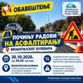 Sutra počinje asfaltiranje Vizantijskog bulevara, saobraćaj će biti preusmeren