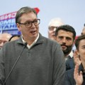 Vučić: Ubedljiva pobeda liste "Srbija ne sme da stane" sa 46,5 odsto osvojenih glasova