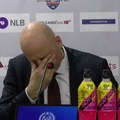 "Ne mogu više, majke mi": Saša Obradović počeo da plače, u suzama otišao s konferencije posle pobede u plejofu