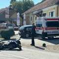 U saobraćajnoj nezgodi u Parmencu lakše povređeni motociklista i njegova saputnica