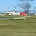 Prvi snimak nakon pada aviona u Grčkoj: Crni dim izdiže se iznad mesta nesreće (video)