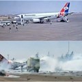(Video) U panici su istrčali iz putničkog aviona A onda je odjeknula eksplozija Delovi aviona razleteli su se po pisti…