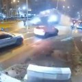 Uhvaćen prvi "leteći Mercedes" u komšiluku: Kamere snimile nesreću kao iz akcionog filma (video)
