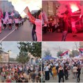 (Video) Pešice do Beograda: Novosađani stigli u Inđiju, građani im priredili topao doček uz osveženje i vatromet