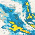 Srbiju je kiša potopila, hladni ciklon okružio Beograd Pogledajte nove radarske slike, vidi se da ovo neće stati
