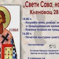 U Klenovcu kod Zaječara biće održana manifestacija „Sveti Sava, naša slava“