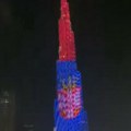 Burdž Kalifa u Dubaiju u bojama srpske zastave, Vučić: Hvala, dragi prijatelji
