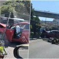 Autom uleteo u zaštitnu ogradu, pa napravio kolaps! Stravična saobraćajna nesreća kod Sajma: Saobraćaj otežan! (video)
