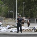 Policija pomaže prilikom obnove Ćaćilenda nakon što je vetar odneo šatore VIDEO