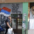 Prekrečeni murali posvećeni patrijarhu Pavlu i mitropolitu Amfilohiju na severu KiM