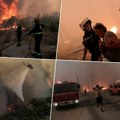 Apokaliptični prizori u Grčkoj: Ljudi beže od vatrene stihije koja guta sve pred sobom, tamni oblaci dima obavijaju gradove…