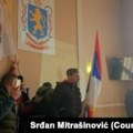 Koškanje u Opštini Bogatić tokom protesta meštana protiv kopanja litijuma na zapadu Srbije