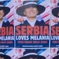 Plakati "Srbija voli Melaniju" u Beogradu (video)