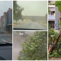 Dramatične scene stižu iz cele zemlje! Srbiju pogodila strahovita oluja! Drveće oboreno, vetar, pesak i haos na sve strane…
