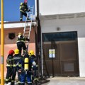 Bukti veliki požar u fabrici „4M“ kod Leskovca: Za sada nema podataka o broju povređenih