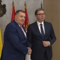 Vučić sa Dodikom u obilasku vrtića „Srbija“ u opštini Srbac