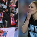 Marijan prošetala "Marakanom" i oduševila sve: Pokazivala na srpsku zastavu i crvenu zvezdu na tribini Selte