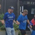 Srbi jači i od kiše, zajedno sa Estoncima prave šou u Rigi VIDEO