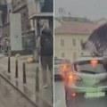 Najbrutalniji snimak iz Zagreba, čovek za dlaku izbegao smrt: Lim mu umalo odrubio glavu!