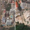 Jezivi snimc iz vazduha Razaranje velikih razmera, spasioci traže preživele pomoću mobilnih