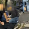 "Vračarci" slomili staklo pa pokušali da zapale lokal: Pogledajte hitnu akciju hapšenja u Beogradu (video)