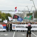 Skup podrške prosvetnim radnicima u Beogradu, blokiran kružni tok kod Ušća