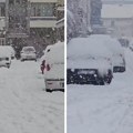 U ovom gradu od jutros palo skoro 20 cm snega: Kolaps na putevima, RHMZ izdao novo upozorenje (video)