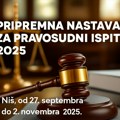 Jedinstvena prilika u Nišu: Pripremna nastava za PRAVOSUDNI ISPIT od septembra do novembra