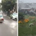 Kiša napravila haos u centralnoj Srbiji: Prst pred okom se ne vidi, automobili "plove" po ulicama
