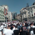 Skup "Srbija jedna porodica" ispred Doma Narodne Skupštine u Beogradu