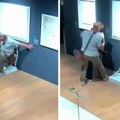 Seo na "Van Gog" stolicu od Svarovski kristala i slomio je: Uhvatio se za glavu i počeo da beži iz muzeja (Video)