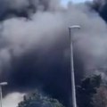 Veliki požar kod železničke stanice u Baru: Nad gradom se nadvio gust dim