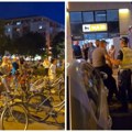 Vozač pokušao da probije bici blokadu kod Futoške pijace, posle nekog vremena priveden (VIDEO)