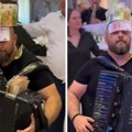 Борко Радивојевић "запалио" мреже! Гости га окитили новчаницама, "круна" од 1.000 евра постала вирална