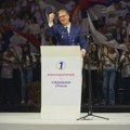 Vučić na skupu SNS-a u Areni najavio "Vladu na točkovima": Srbija će umesto 31 imati 12 ministara i njega kao premijera