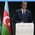 Vučić na COP29: Preduslovi za borbu protiv klimatskih promena su mir, mir, mir i više finansijskih instrumenatara