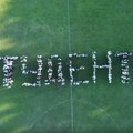 Studenti i građani Kragujevca telima ispisali poruku Studenti pobeđuju