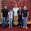 Prijem predstavnika Bokserskog kluba "Pirgos" u Gradskoj upravi Pirota nakon niza međunarodnih uspeha