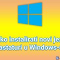 Kako instalirati novi jezik na tastaturi u Windows-u 10